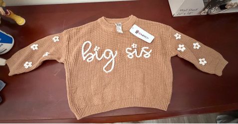 Girls Big Sister Sweater  - 2yrs NEW