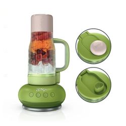 NINJA BlendBoss Tumbler Blender with 26oz Travel Tumbler, Detachable Straw & Chug Spout Lid (Watermelon Bubblegum)