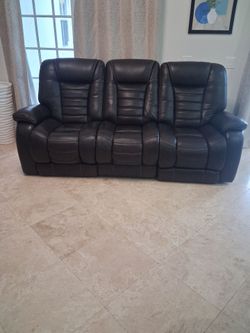 Sofa 3 secciones 2 reclinan