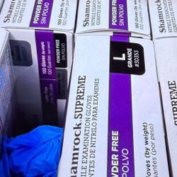 Shamrock Supreme Nitrile Powder Free Gloves #30353 By The Case