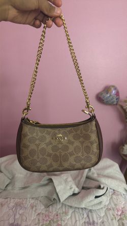 brown coach bag