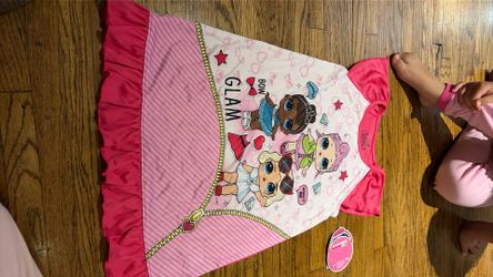 LOL pink nightgown size 6