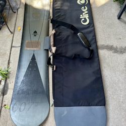 K2 Eldorado 168 Snowboard  W/ Clive Bag. 