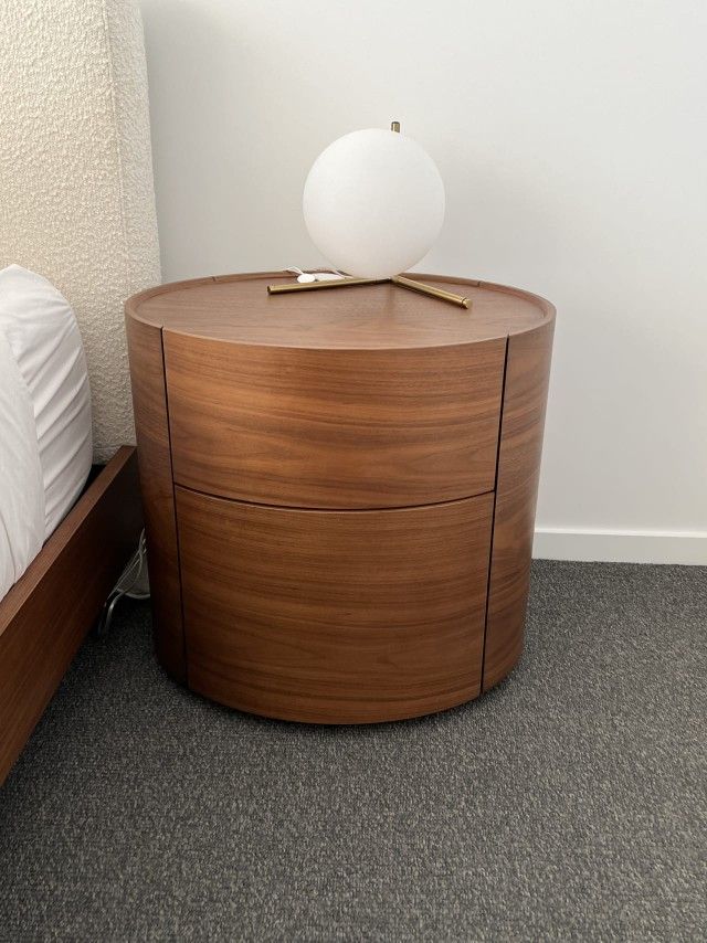 Mika Side Table By Castlery ( Bentwood With Walnut Veneer )