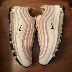 Size 9.5 Nike Airmax 97 Pink Cream Sneakers