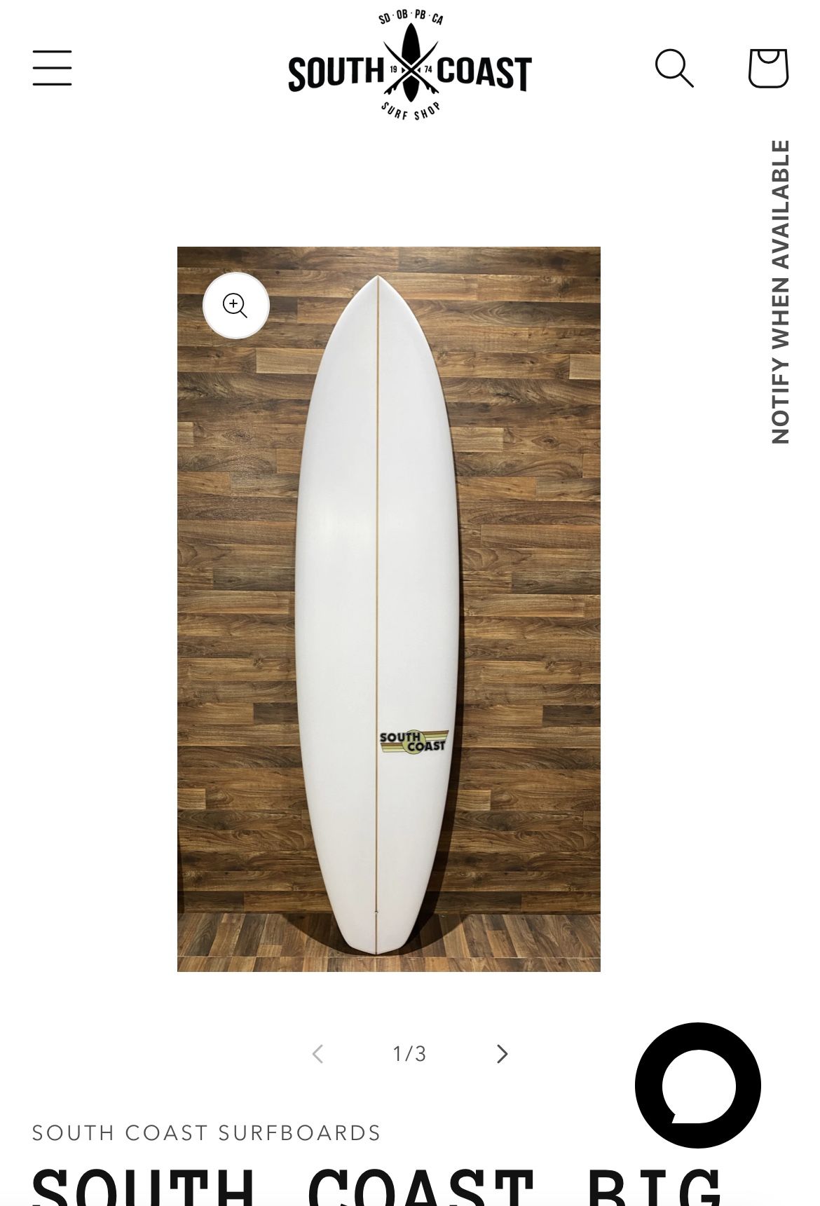 7 Foot South Coast Surfboard