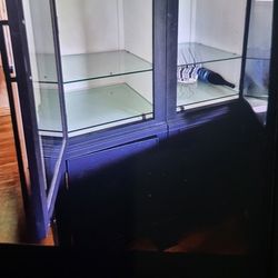 2 Light Up Cabinets