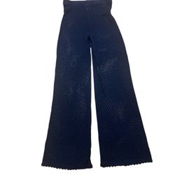 Navy Blue Knit Pants 