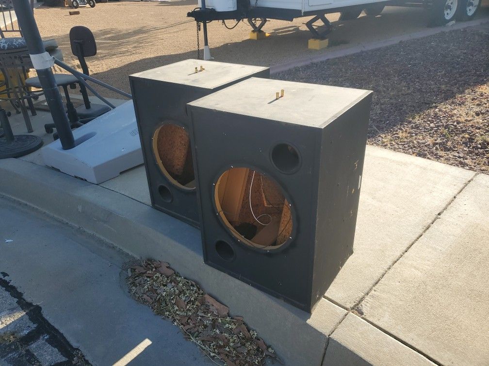 (2) 15" Subwoofer Enclosures