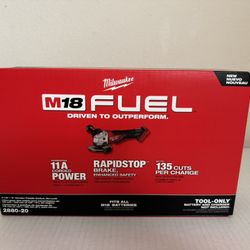 Milwaukee M18 FUEL 4.5 inch Grinder Tool Only Brand New