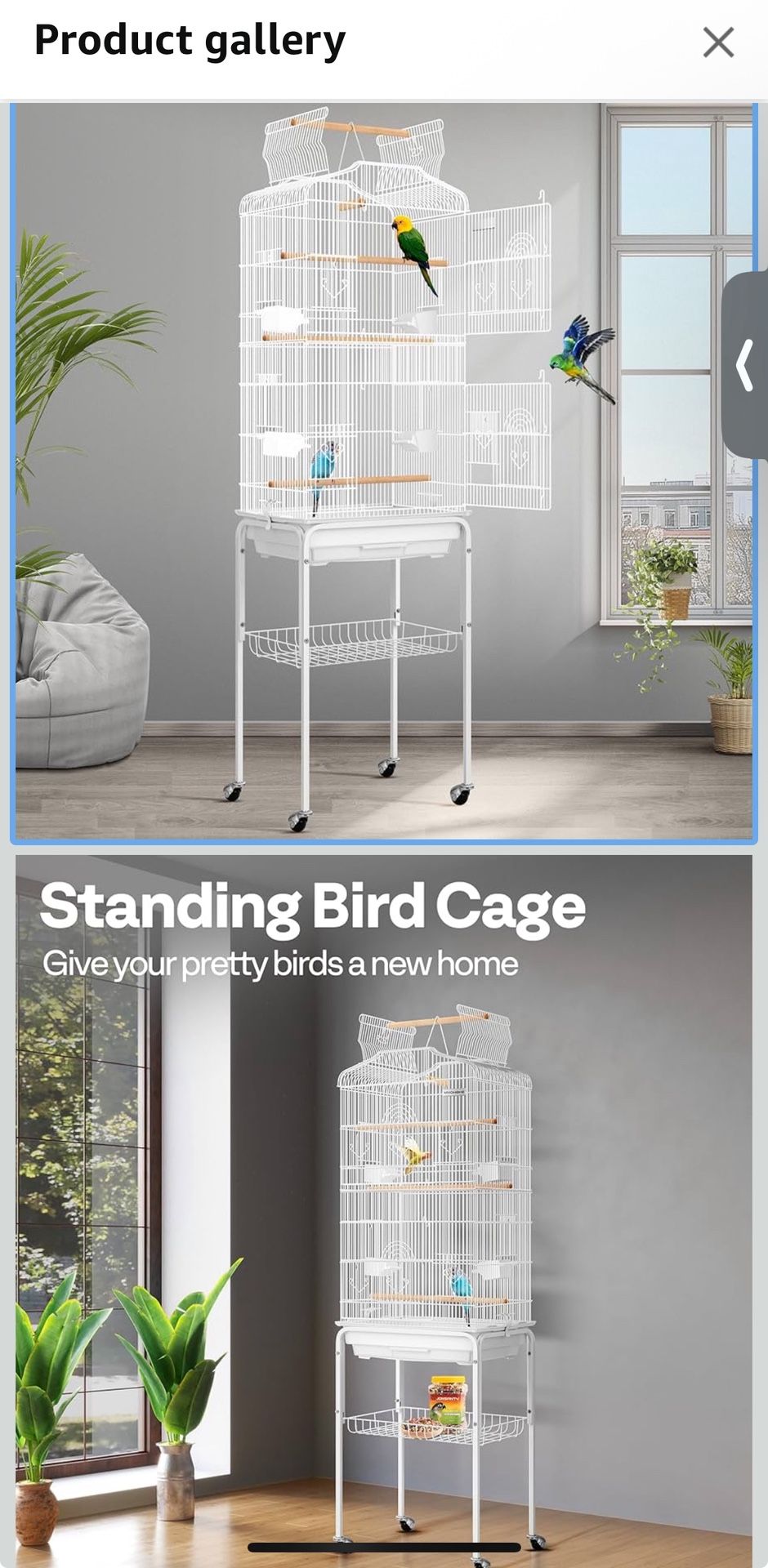 Bird Cage & Toys Set – $50
