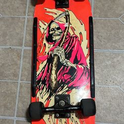 80’s Concave Grim Reaper Skull Skateboard