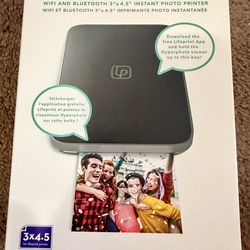 Lifeprint Wi-Fi & Bluetooth 3”x4.5” Instant Photo Printer (Ios/Android Compatible)