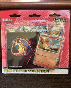 Pokemon Ascended Heroes Sticker Tech Collection - Charmander