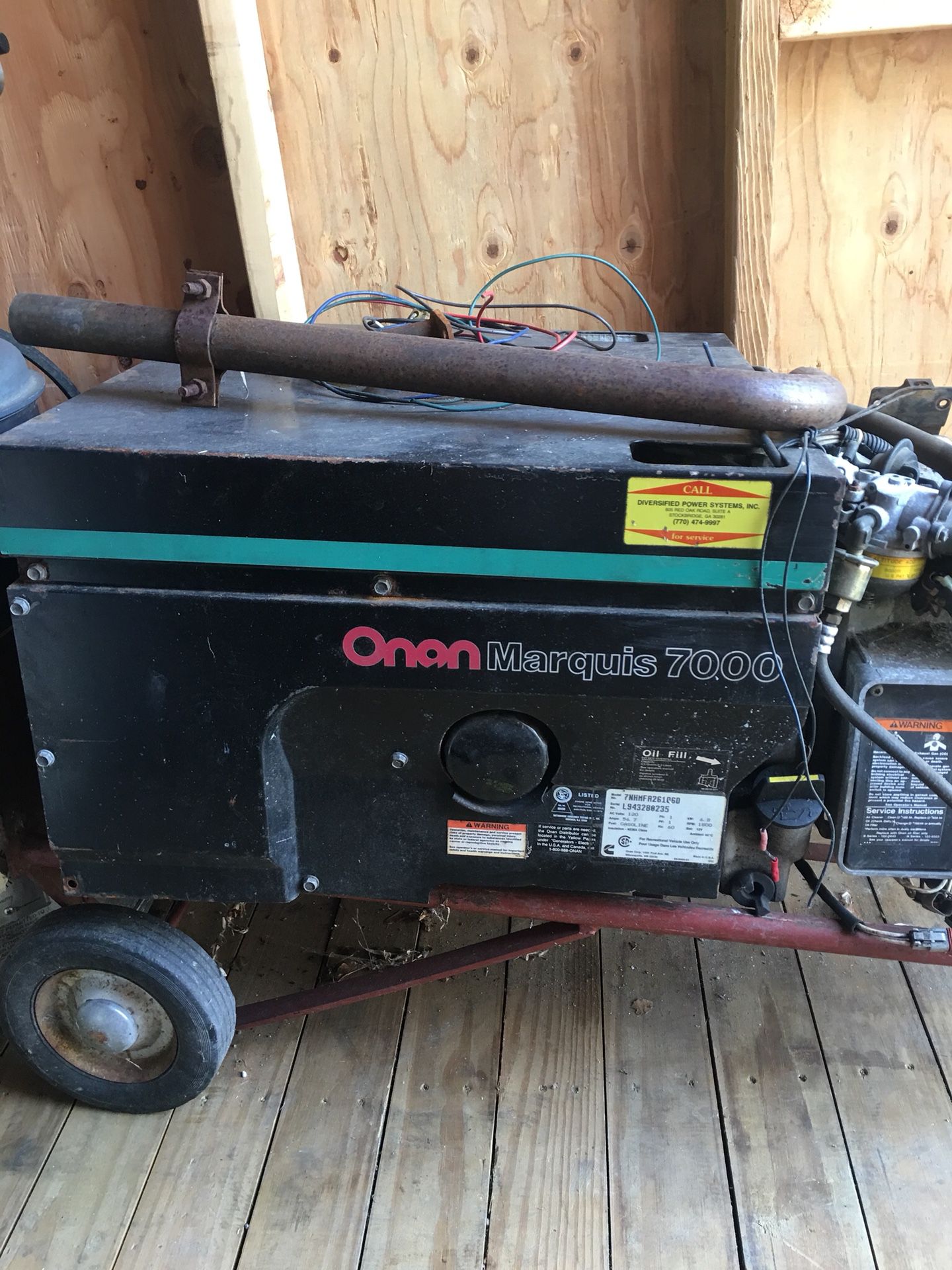 Rv generator onan marquis 7000 Reduced