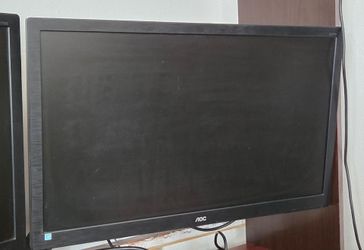 Two(2) AOC 27" Monitors LED Backlight E2770SHE 270ML00009