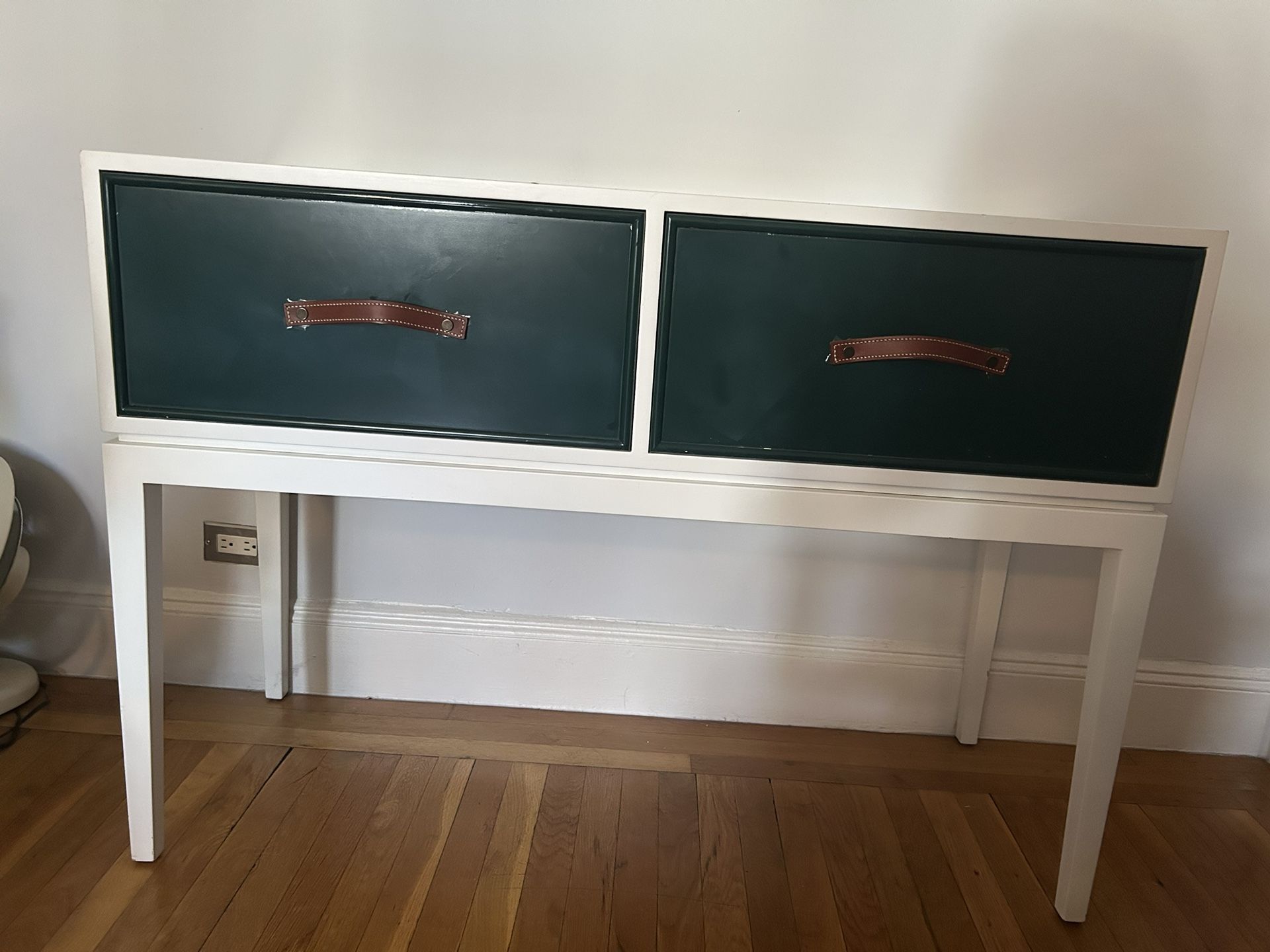 Custom Made Console Table with Two Deep Drawers