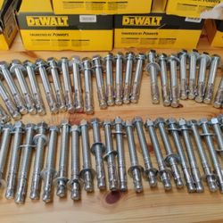 DeWalt Power-Stud+SD2 Anchors 600 -5/8 & 200-1/2 $250 Obo For All