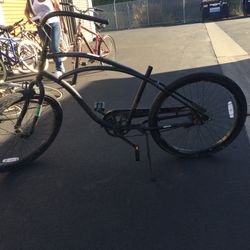 Electra Beach Cruiser Step Over Matte Black 24” 