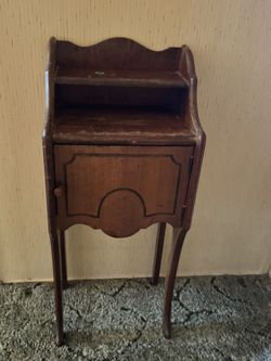 Vintage Wood Humidor Smoking Stand - Union Made