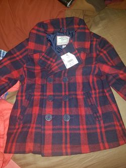Janie and jack winter coat size 3/4 new with tags