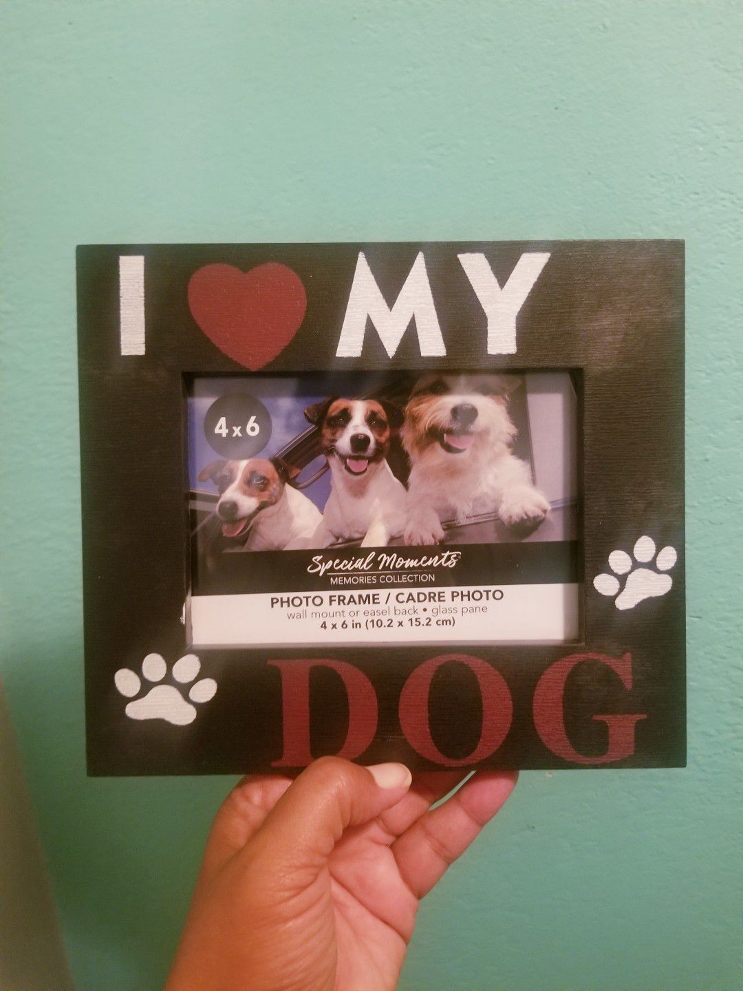 I Live My Dog Picture Frame..Size 4x6..Like New