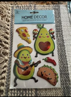 Longking Mexican Food Puffy Stickers - New