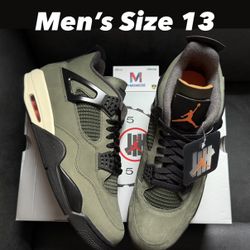 Air Jordan 4 Undefeated Men’s Size 13 OG Nike Air Olive Cavestone White Cement Grape 5 Tokyo Reimagined Black Metallic Fire Red Travis Scott 1 Low 🔥