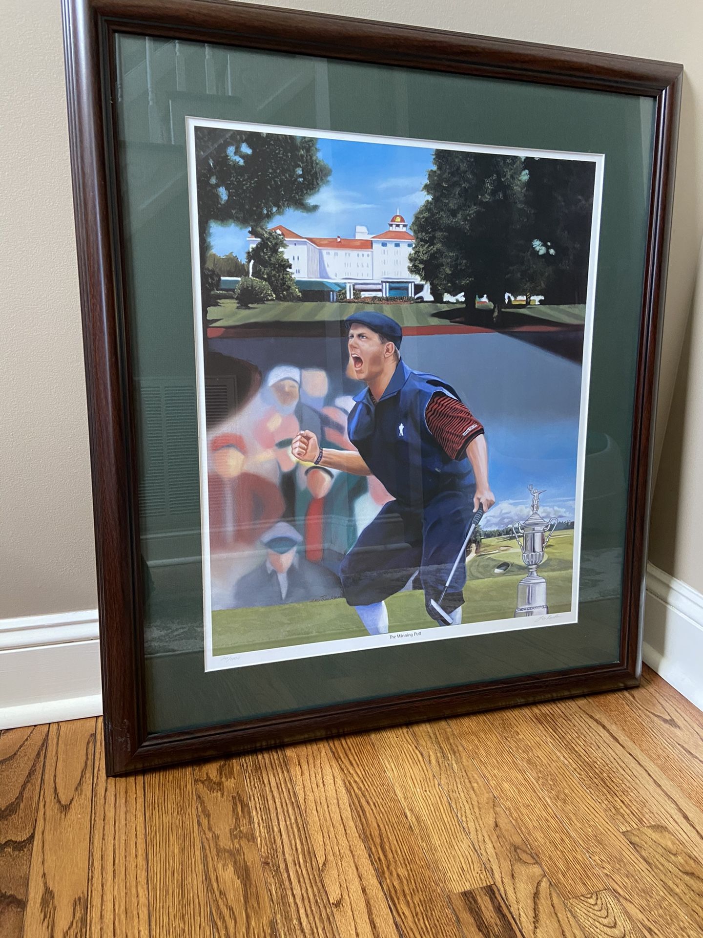 Payne Stewart “The Winning Putt” Framed Art