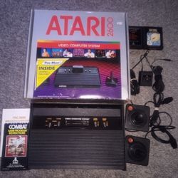 Atari 2600 Vader Console Set in Box Tested and Working See Pics 