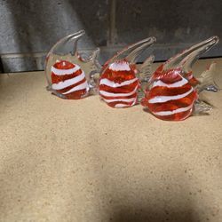 Crystal fish (3) decoration