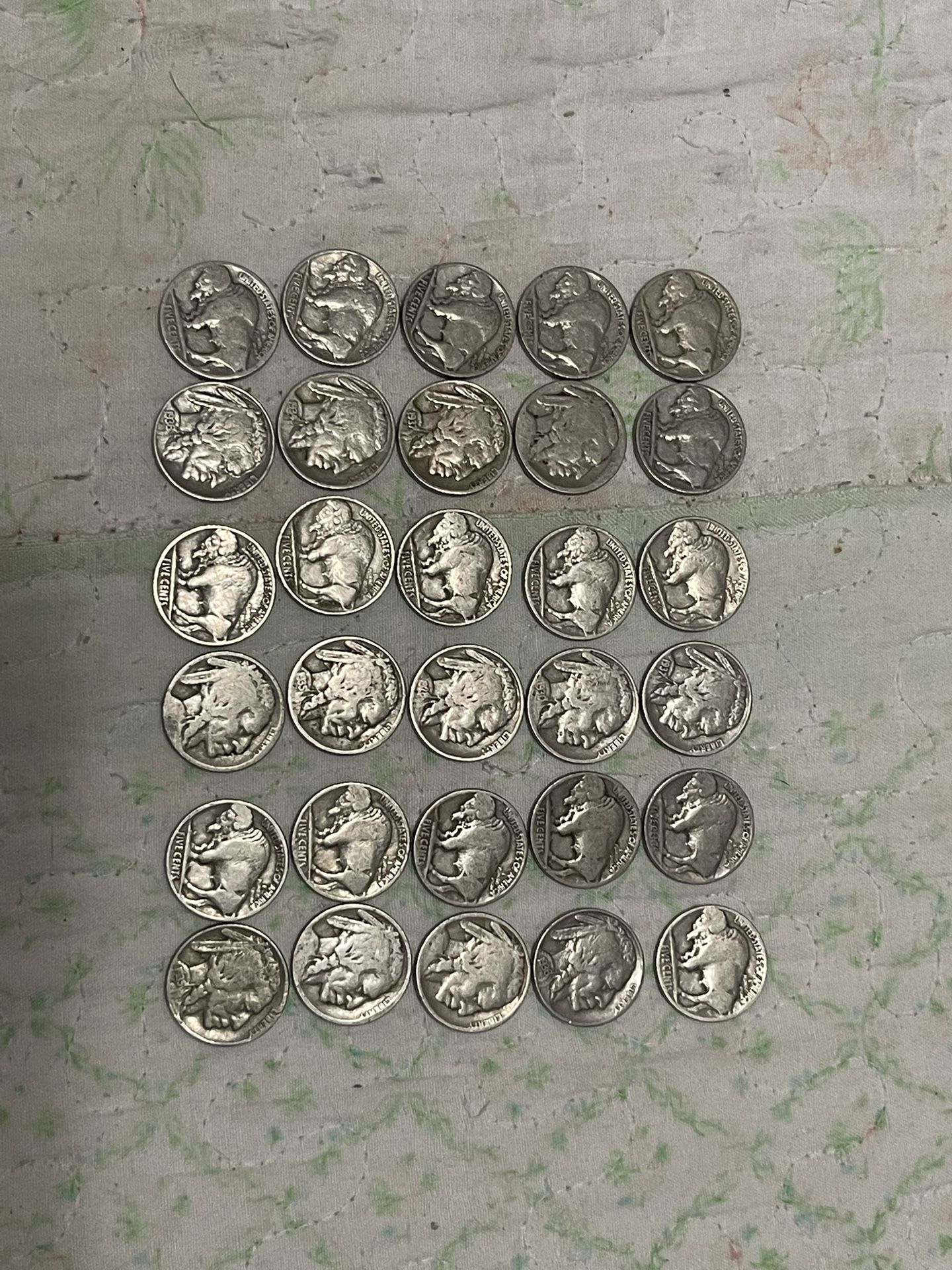 30 Buffalo Nickels