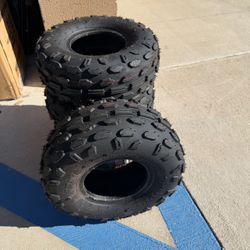 SunF 145/70-6 ATV UTV Knobby Tire 145/70x6 Light Weight 6 PR A015 - PAIR of 