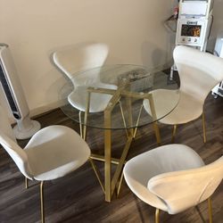 Dining Table And Bar Stools