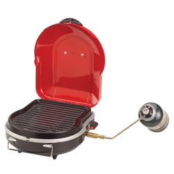 Coleman Fold ‘N Go 6,000 BTU Portable Propane Grill, Lightweight Gas Grill with Push-Button Starter & Adjustable Horseshoe Burner, Great=B8-366