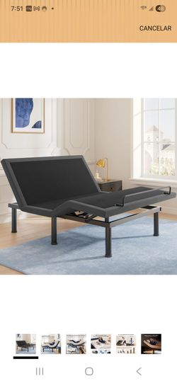 Marco de Cama Ajustable T450 Queen con Control Remoto, Base Ajustable Ergonómica con Inclinación de Cabeza y Pie, Gravedad Cero, Luz Nocturna, Motor S