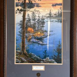 Wild Turkey Federation Framed Darrel Bush 96 Print Great Conditions