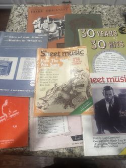 Vintage Sheet Music Books Lot Of 8