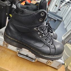 Doc Dr. Martens Industrial Steel Toe Work Boots Men's Size 12 Black