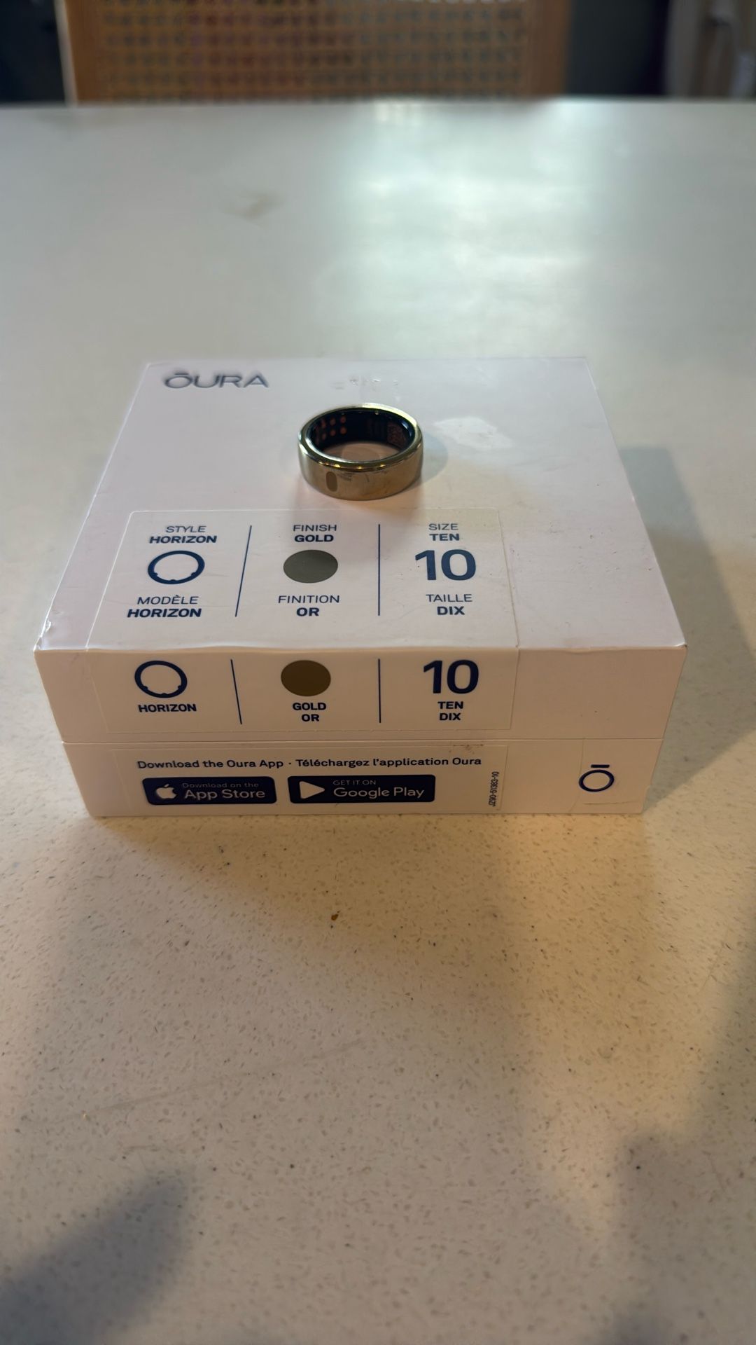 Gold Horizon Oura Ring 