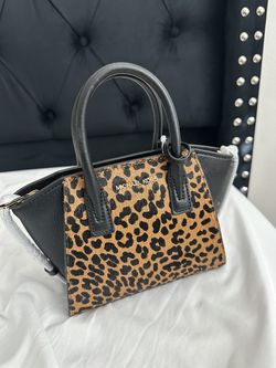 Authentic Michael Kors Avril XS Satchel Leopard Print