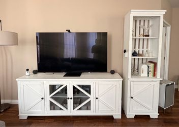 Living Spaces Sinclair II TV Stand & Bookshelf