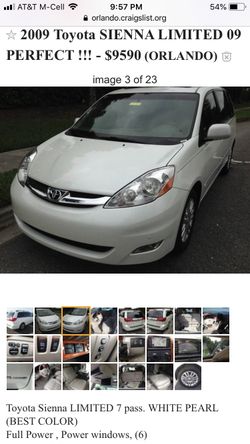 2009 Toyota Sienna LIMITED.