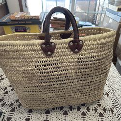 Wicker Tote Bag 