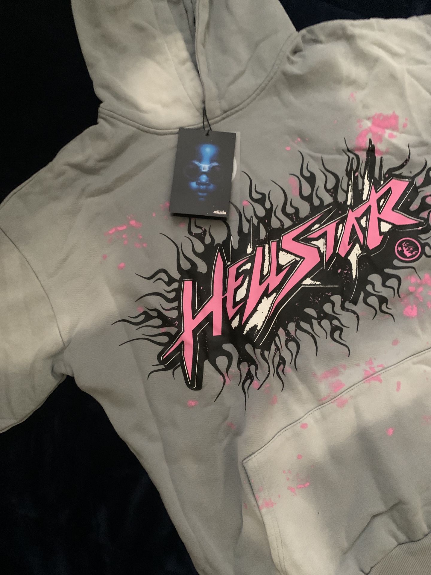 Hellstar Hoodie Size Medium Gray
