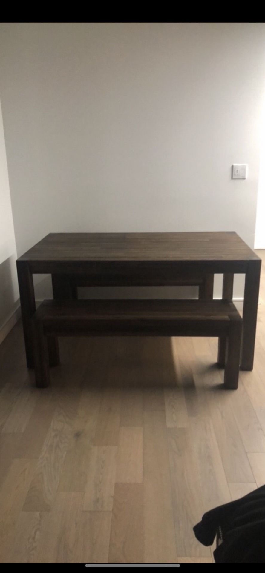 60” table with two benches by Macy’s