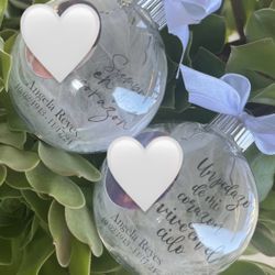 Custom Memorial Ornaments 🤍