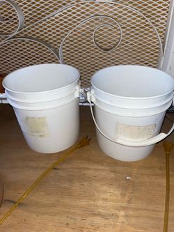 Sets Of Two Small Buckets Containers Tools