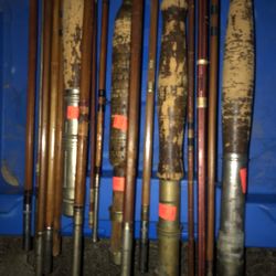 Wood Fishing Poles