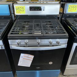 New Whirlpool 5 Burner Gas Stove 30” Wide